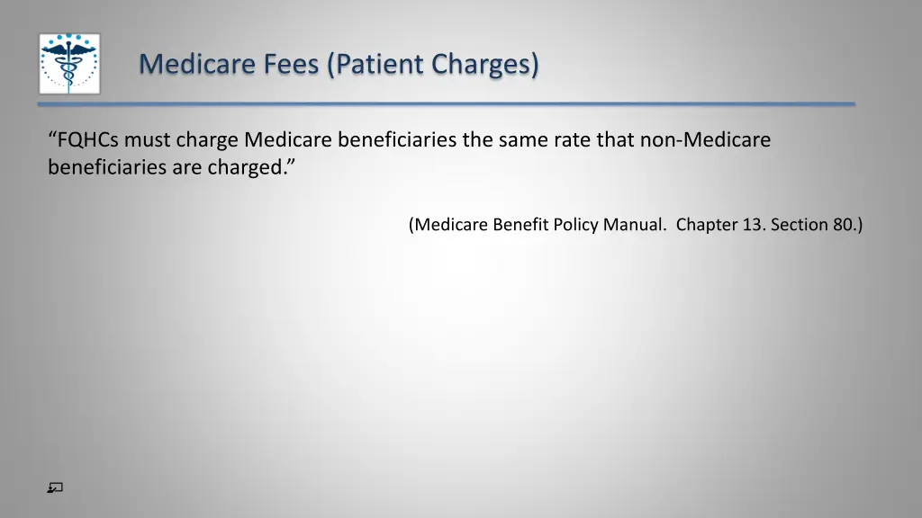 medicare fees patient charges