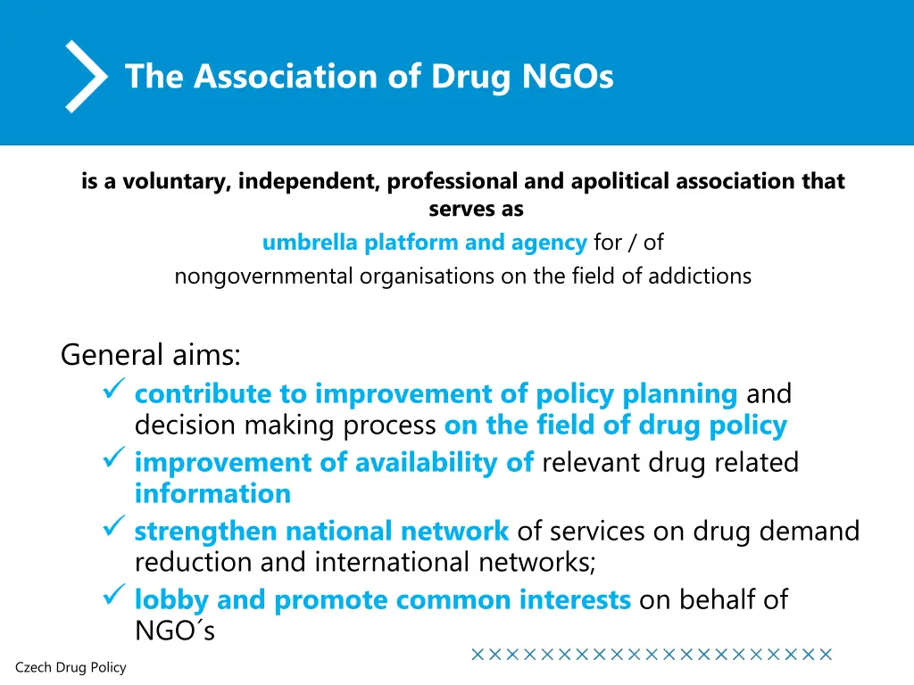 the association of drug ngos