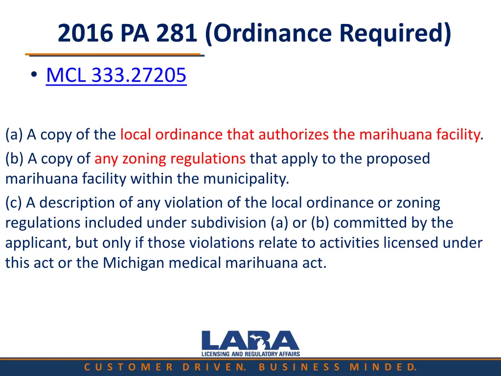 2016 pa 281 ordinance required 1