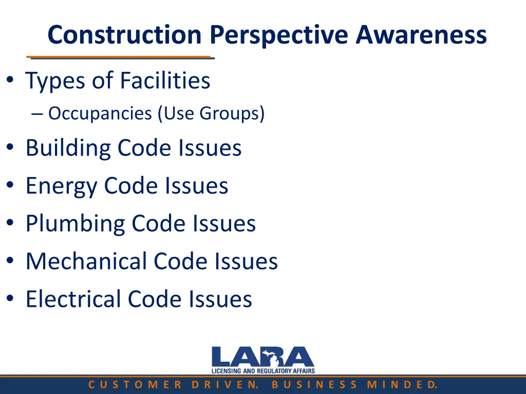 construction perspective awareness