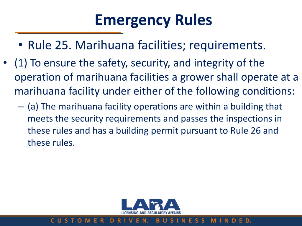 emergency rules 7