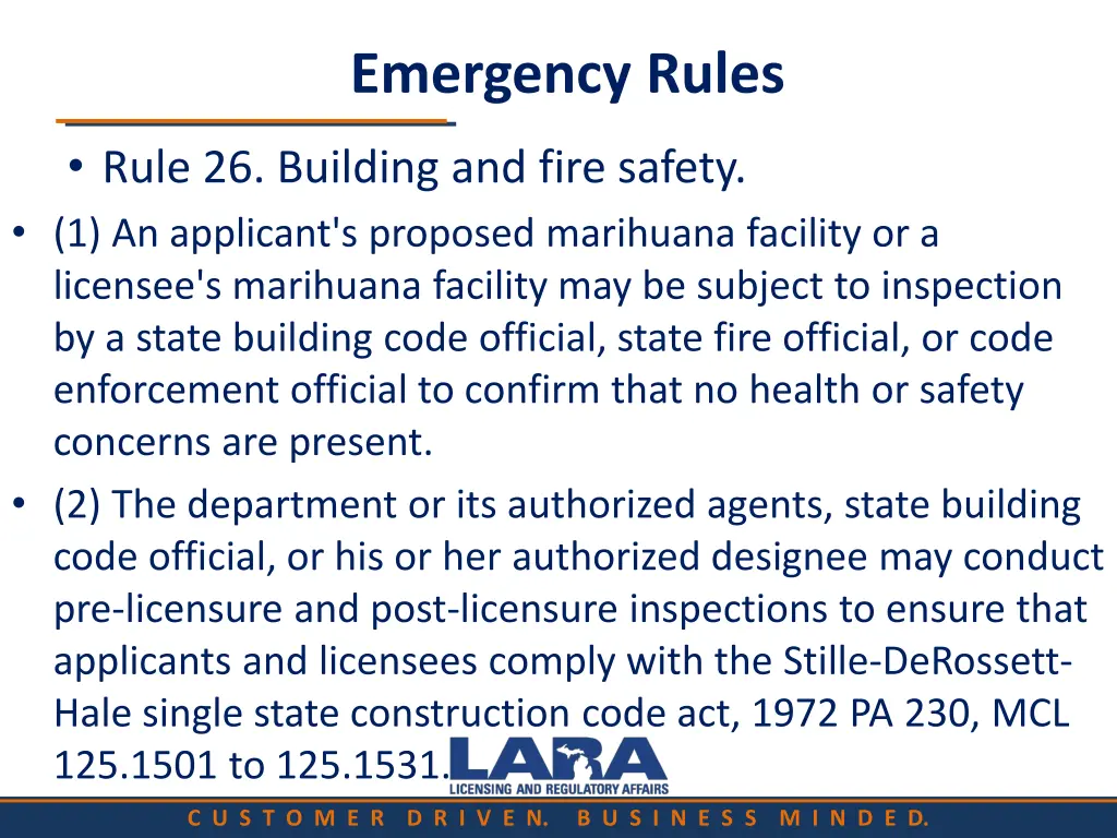 emergency rules 8