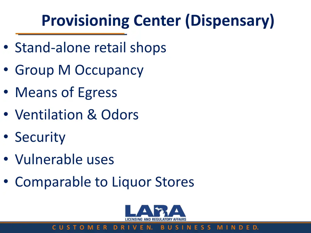 provisioning center dispensary