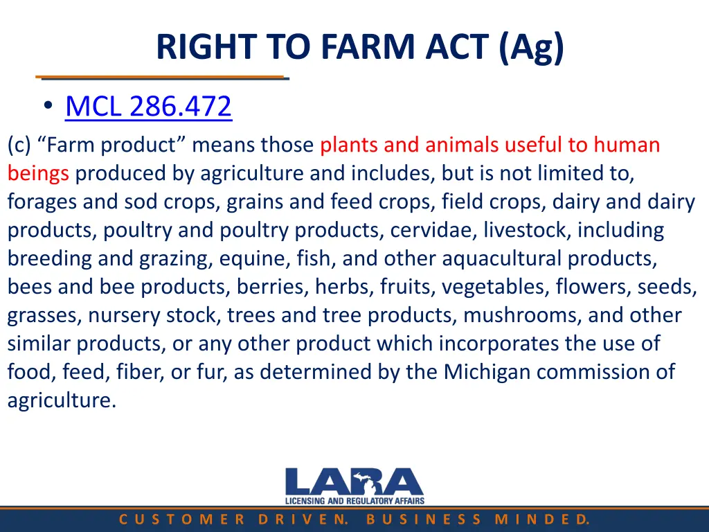 right to farm act ag