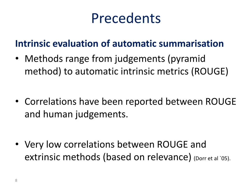 precedents 1