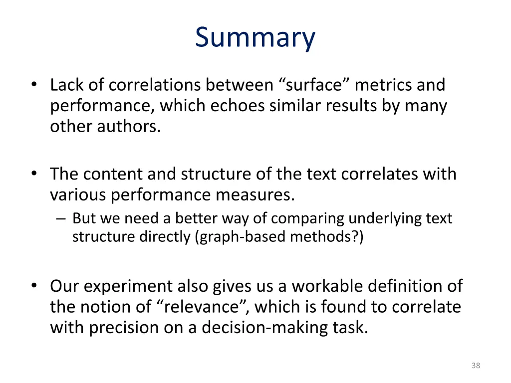 summary