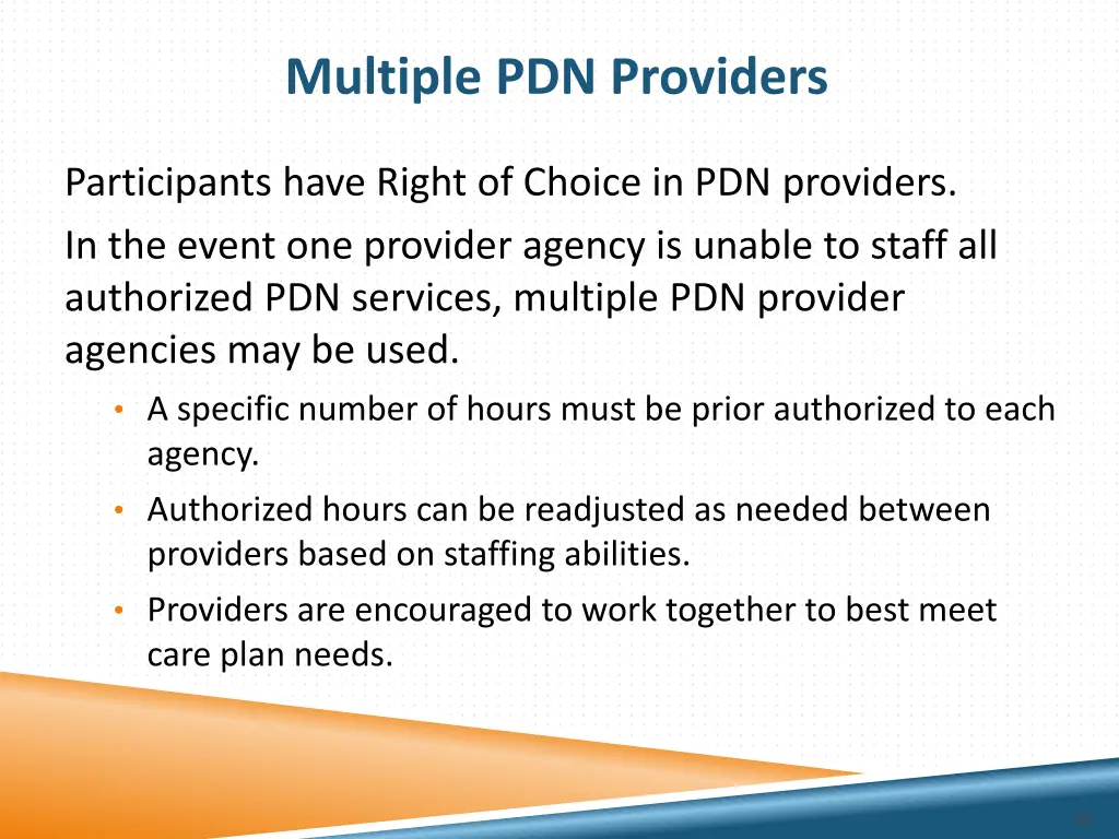multiple pdn providers