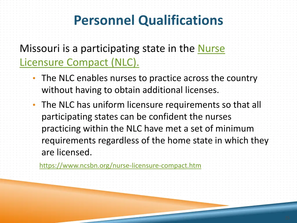 personnel qualifications 1
