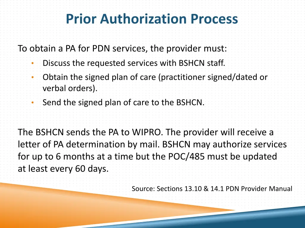 prior authorization process