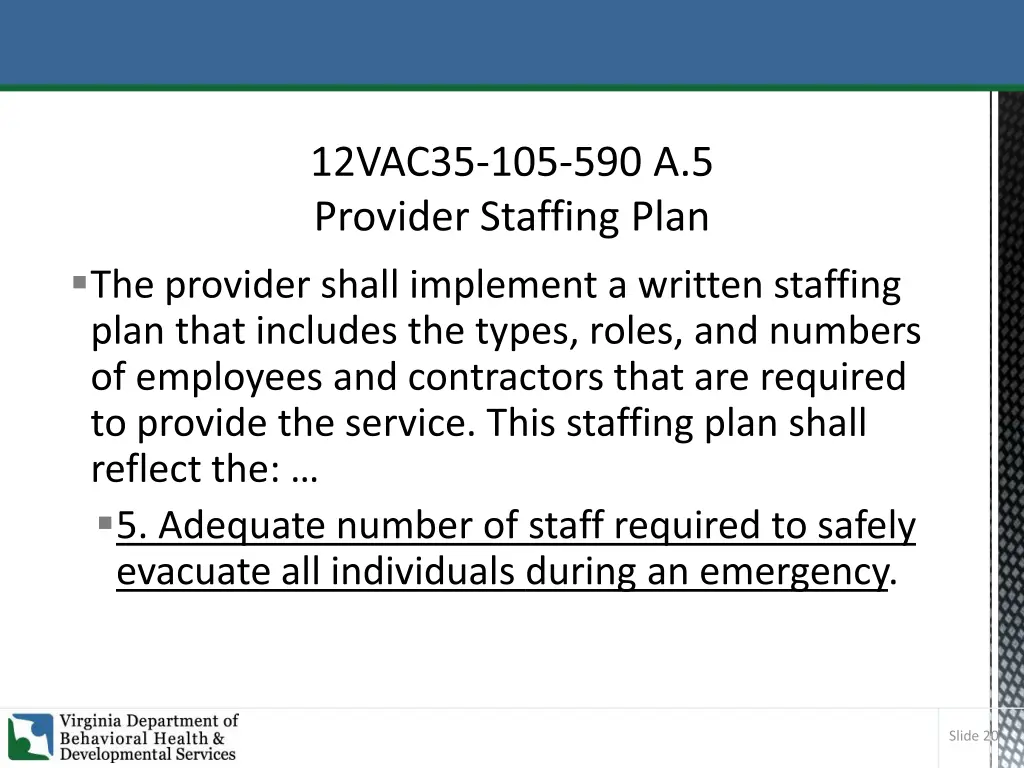 12vac35 105 590 a 5 provider staffing plan