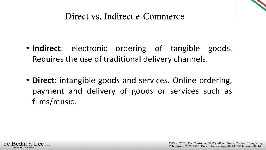 direct vs indirect e commerce