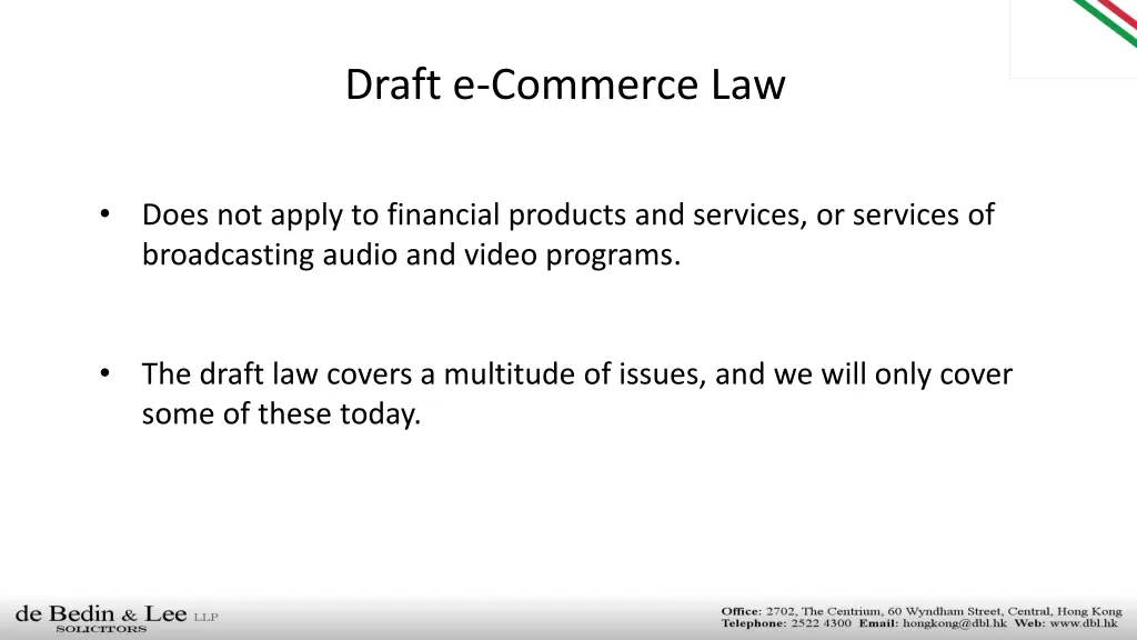 draft e commerce law 1