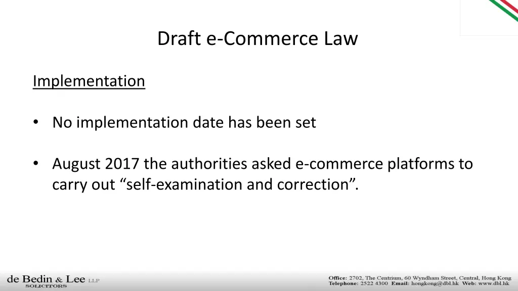 draft e commerce law 9