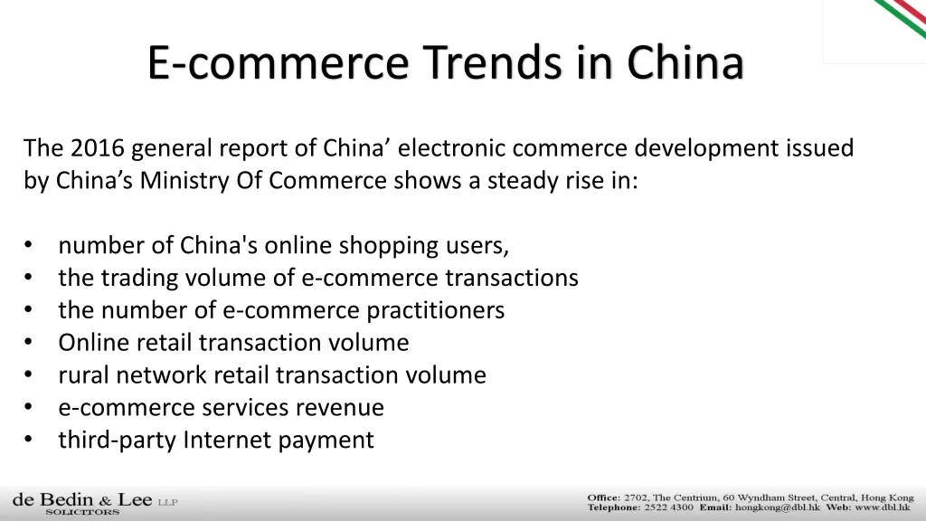 e commerce trends in china