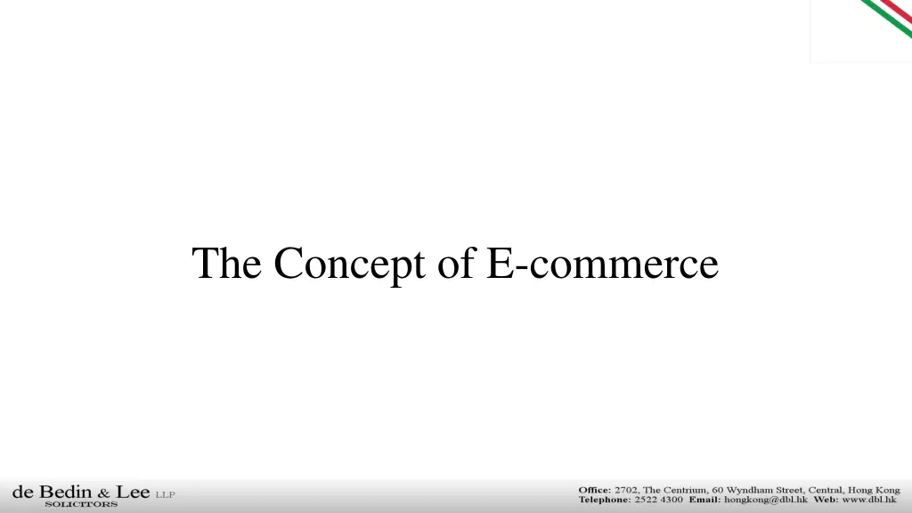 the concept of e commerce