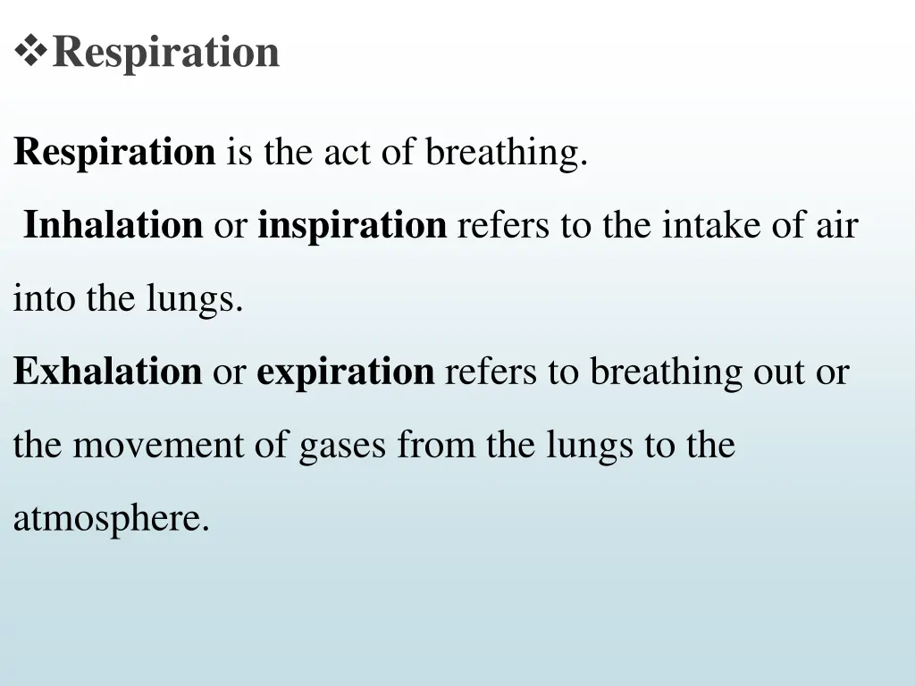 respiration