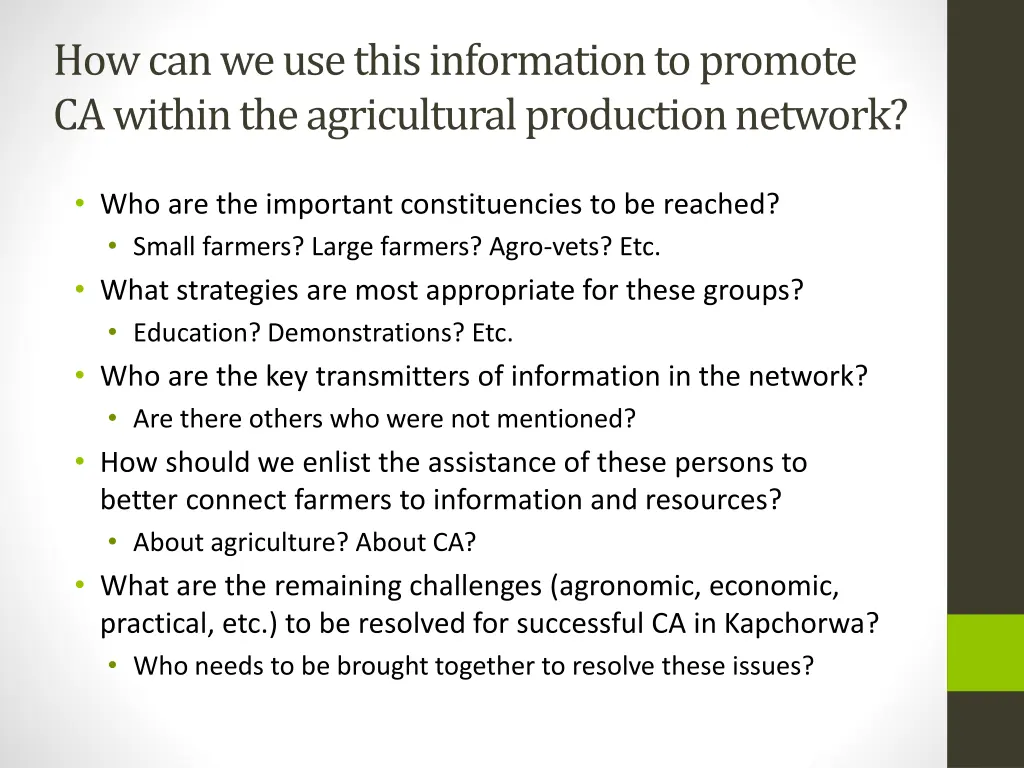 how can we use this information to promote