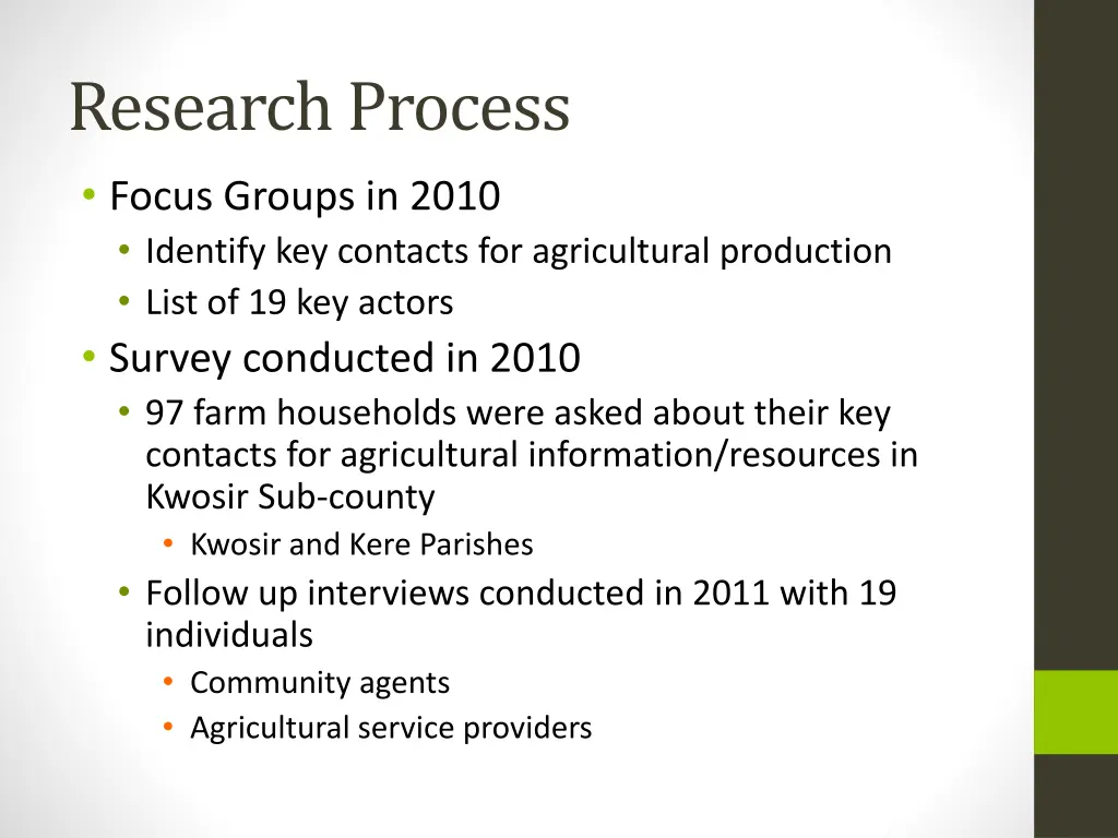 research process