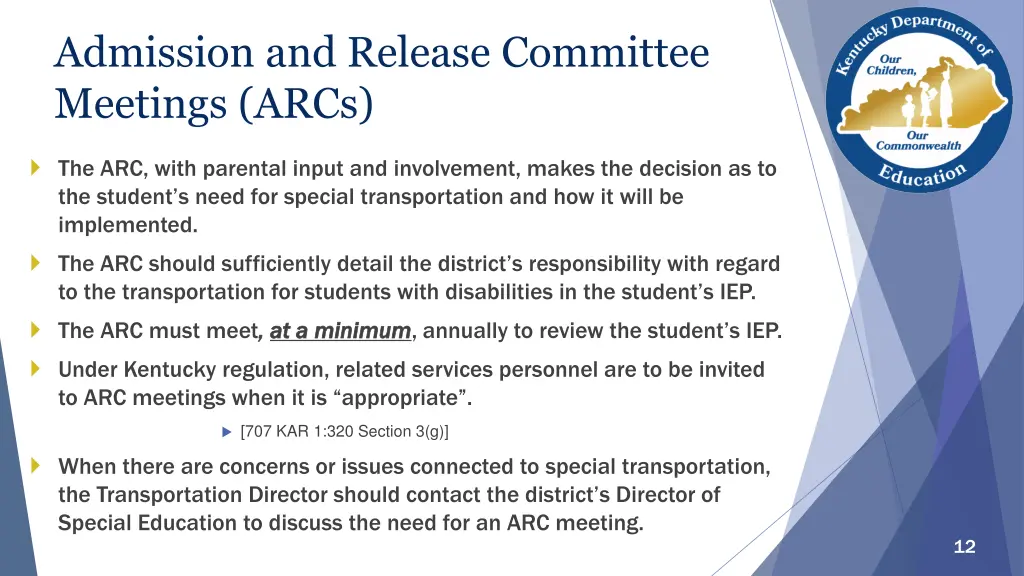 admission and release committee meetings arcs