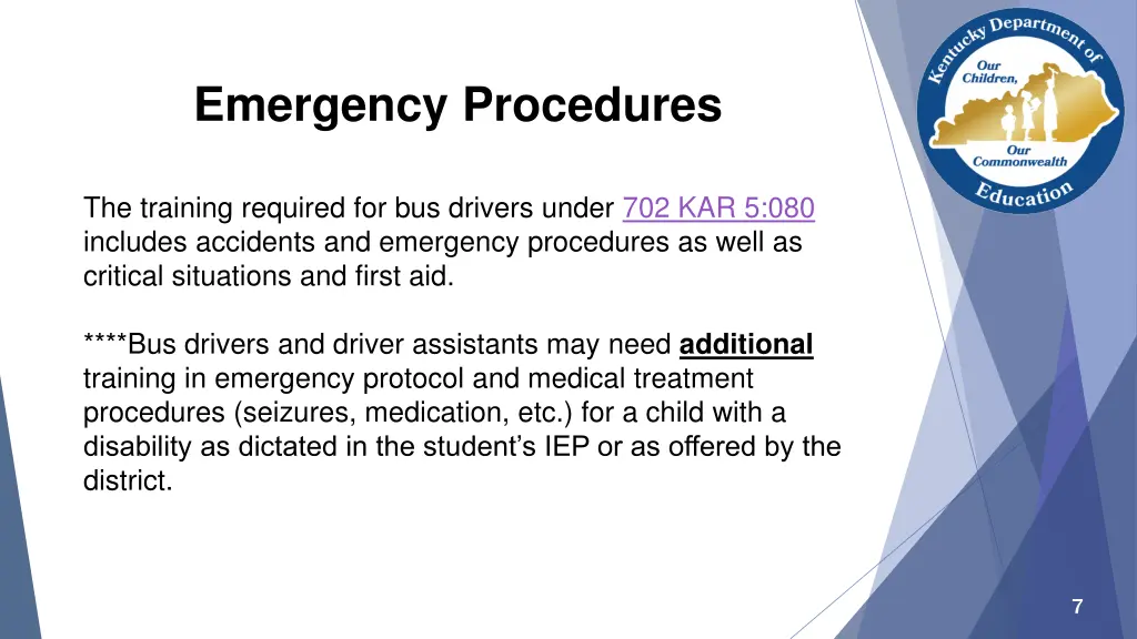 emergency procedures