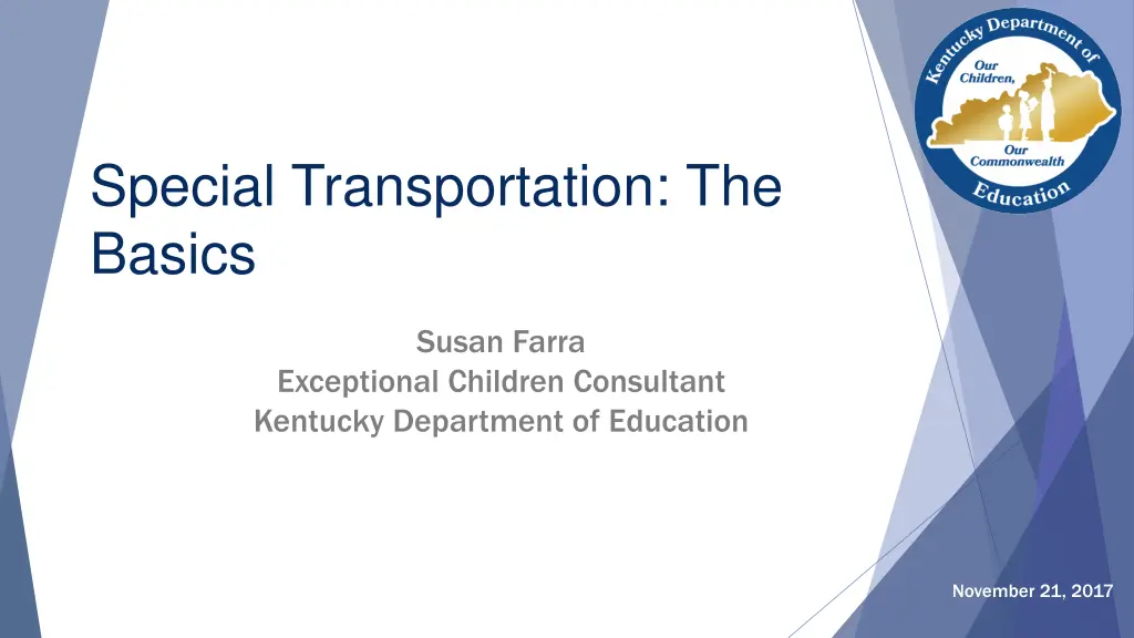 special transportation the basics