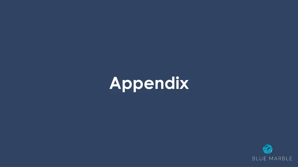 appendix