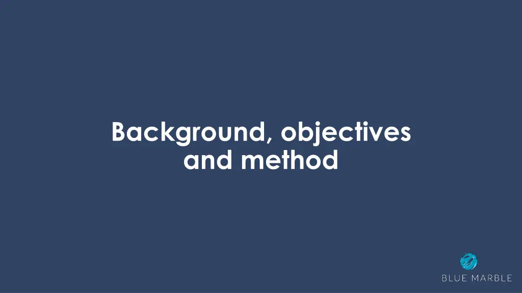 background objectives and method