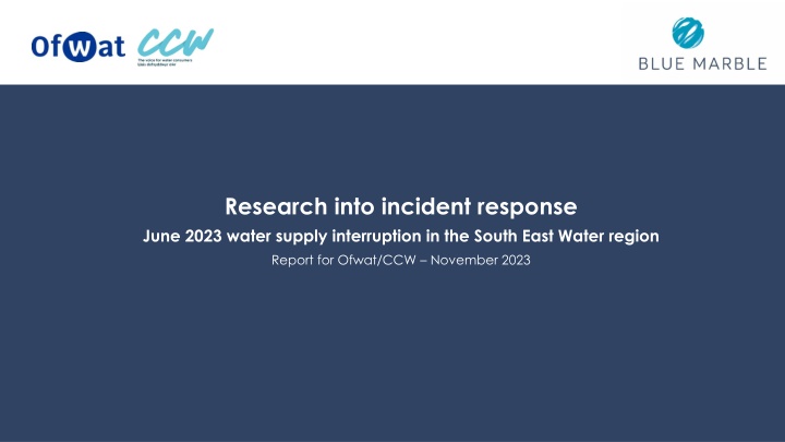 research into incident response june 2023 water