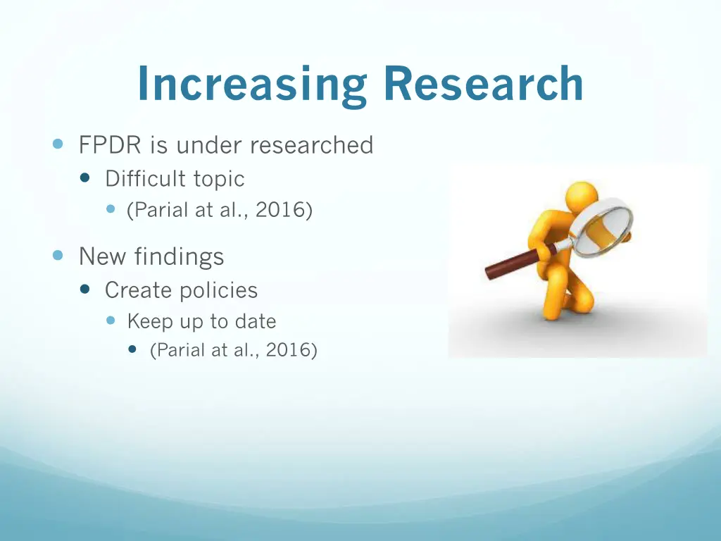 increasing research