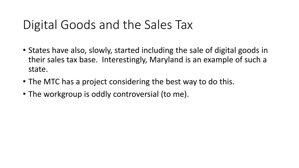 digital goods and the sales tax