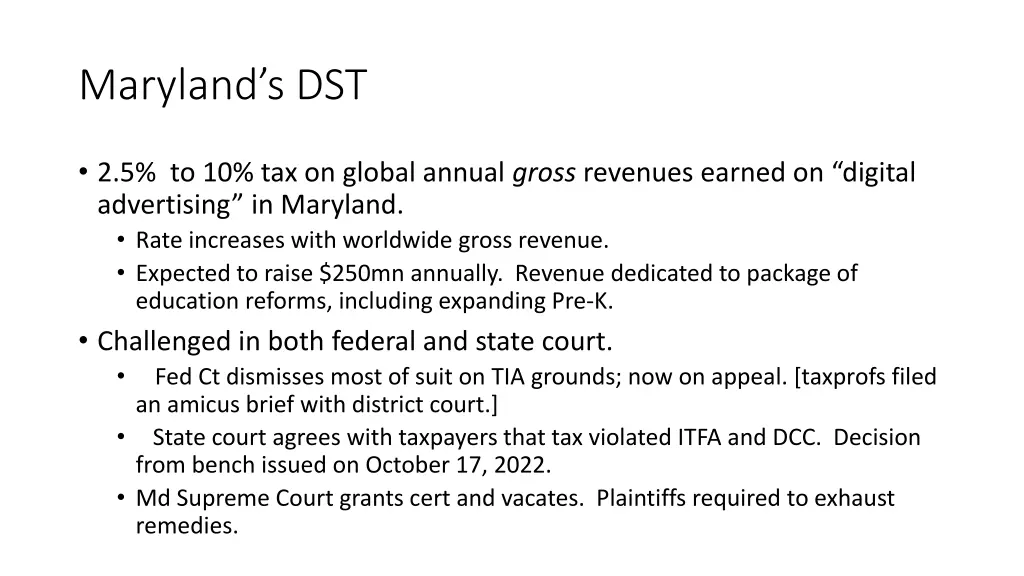 maryland s dst