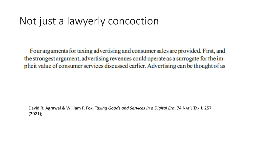 not just a lawyerly concoction