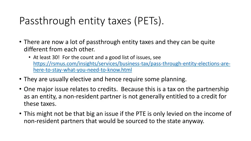 passthrough entity taxes pets