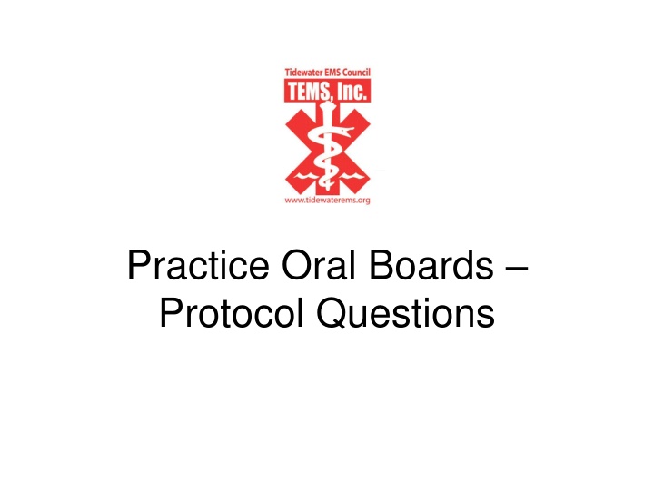 practice oral boards protocol questions