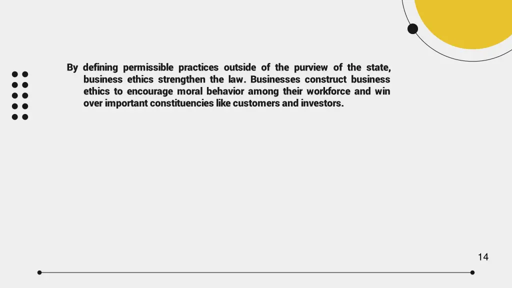 by defining permissible practices outside