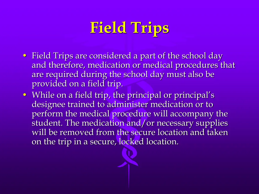 field trips