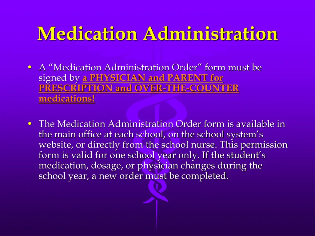 medication administration