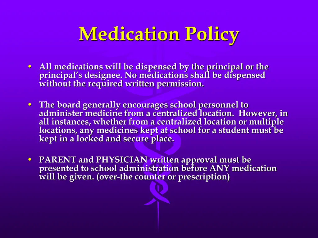 medication policy