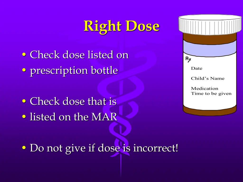 right dose