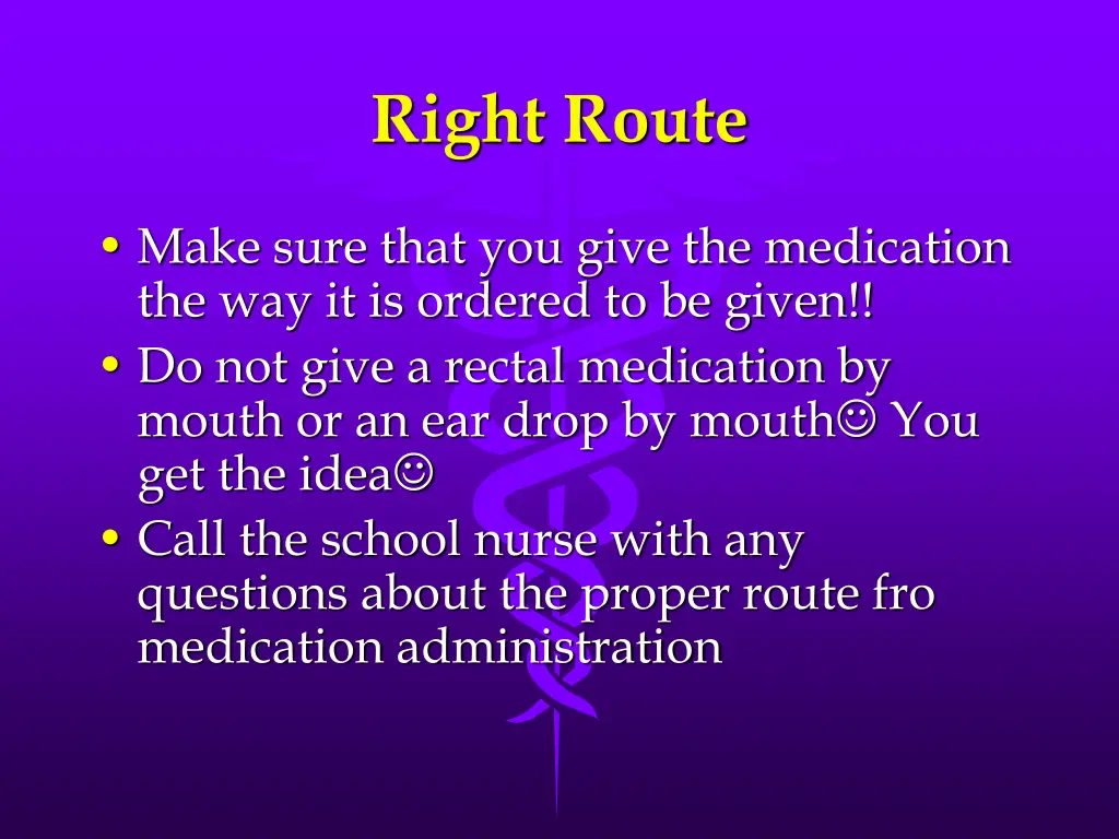 right route
