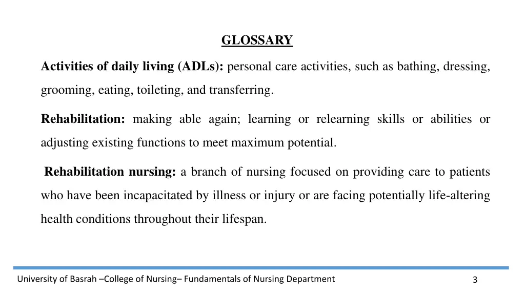 glossary