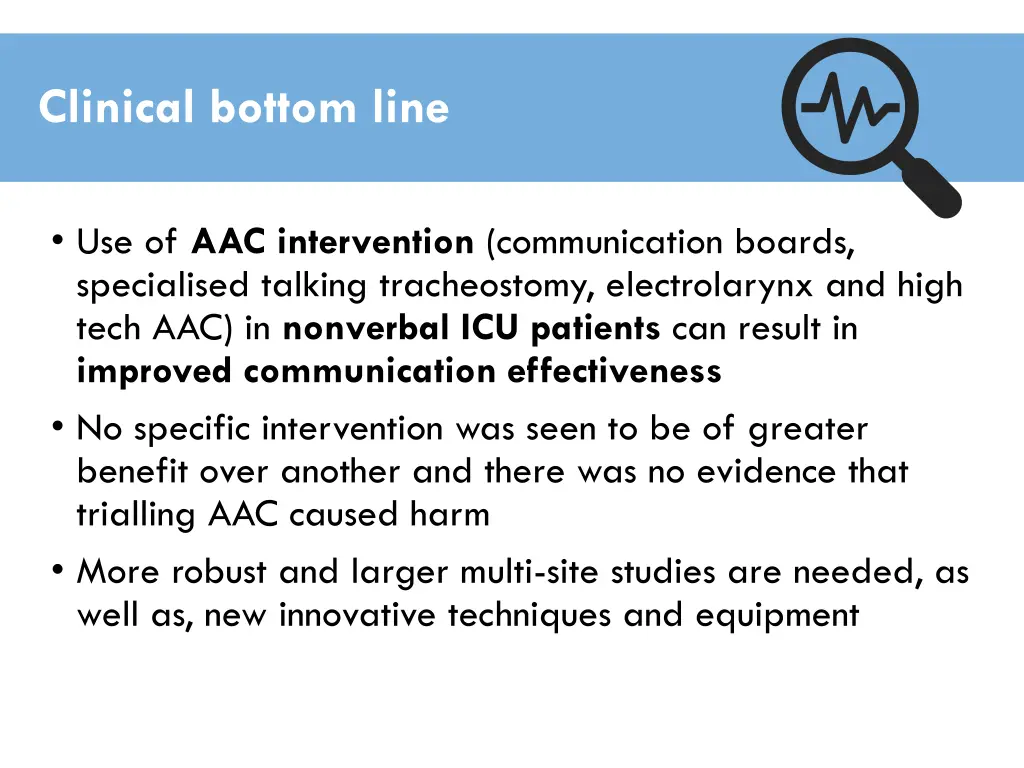 clinical bottom line