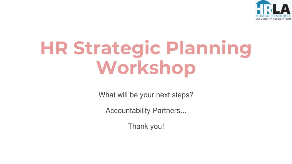 hr strategic planning workshop 1