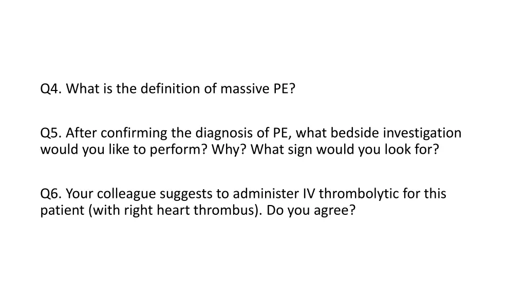 q4 what is the definition of massive pe