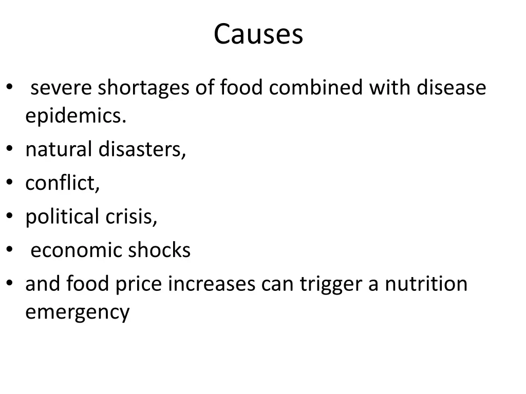 causes