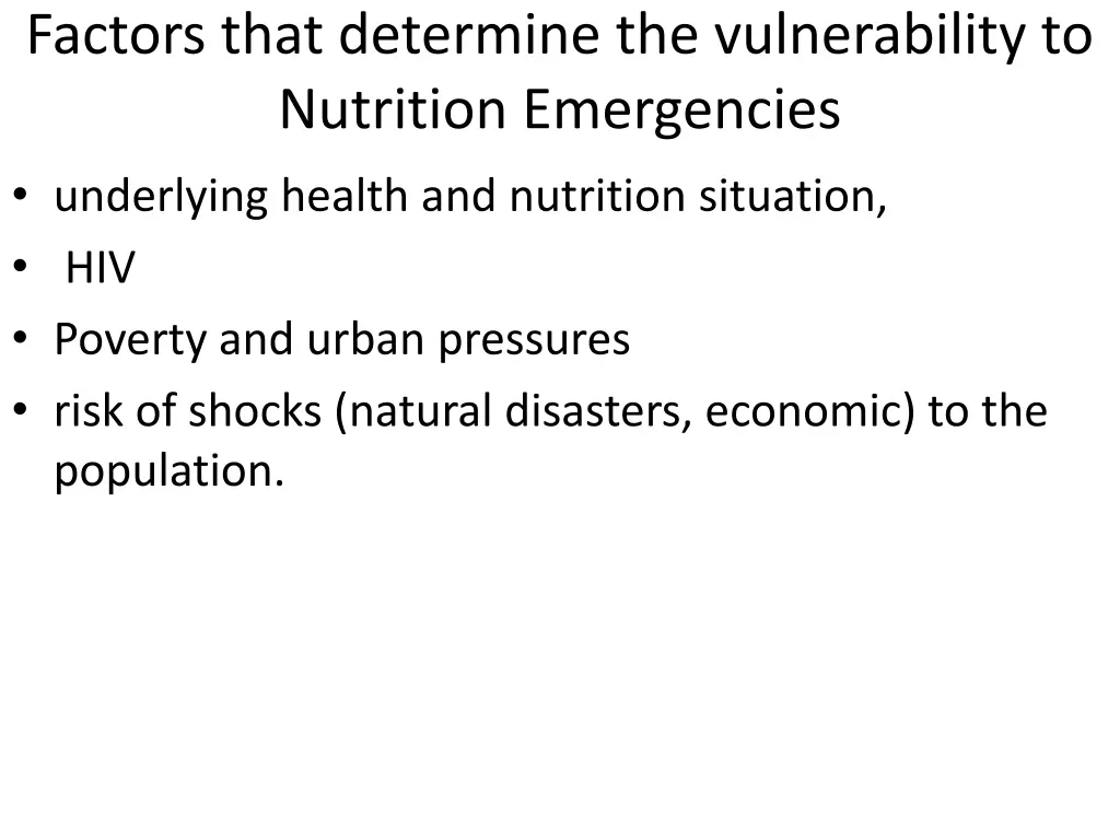 factors that determine the vulnerability
