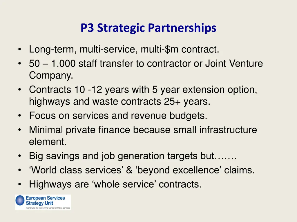 p3 strategic partnerships