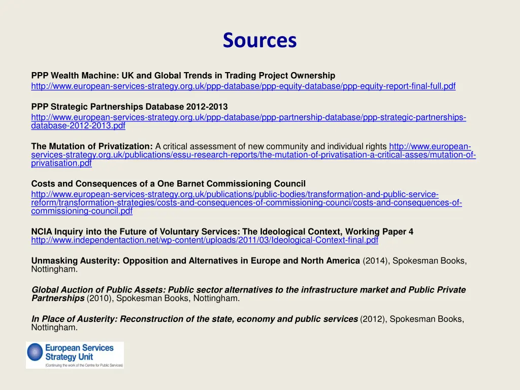 sources