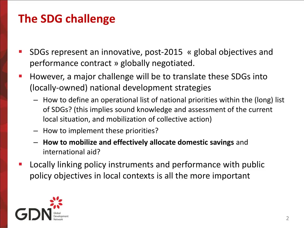 the sdg challenge