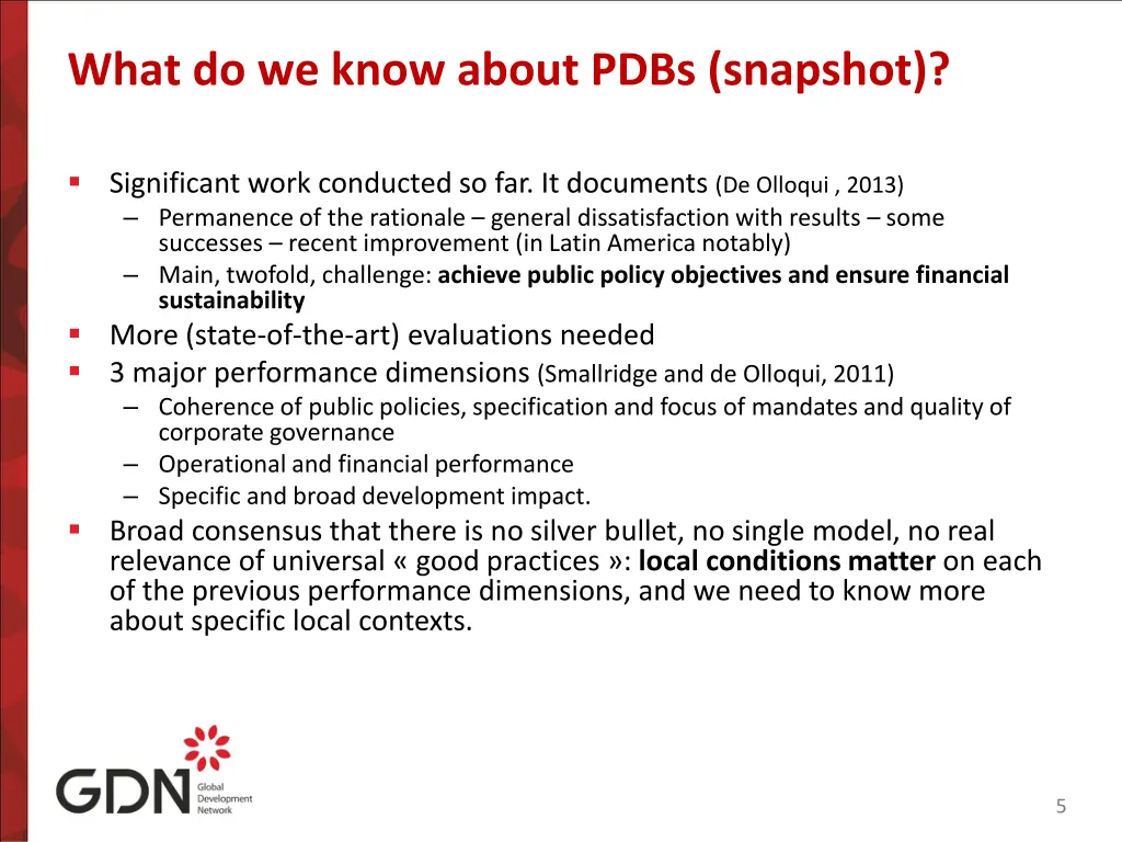 what do we know about pdbs snapshot